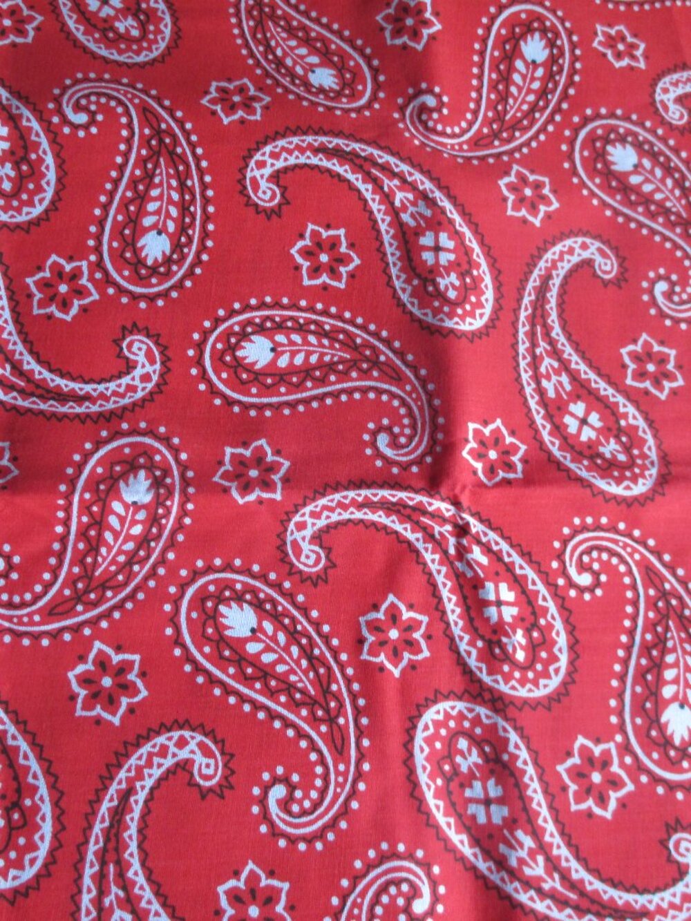 RED BANDANA FABRIC-CRANSTON-100% COTTON-NEW